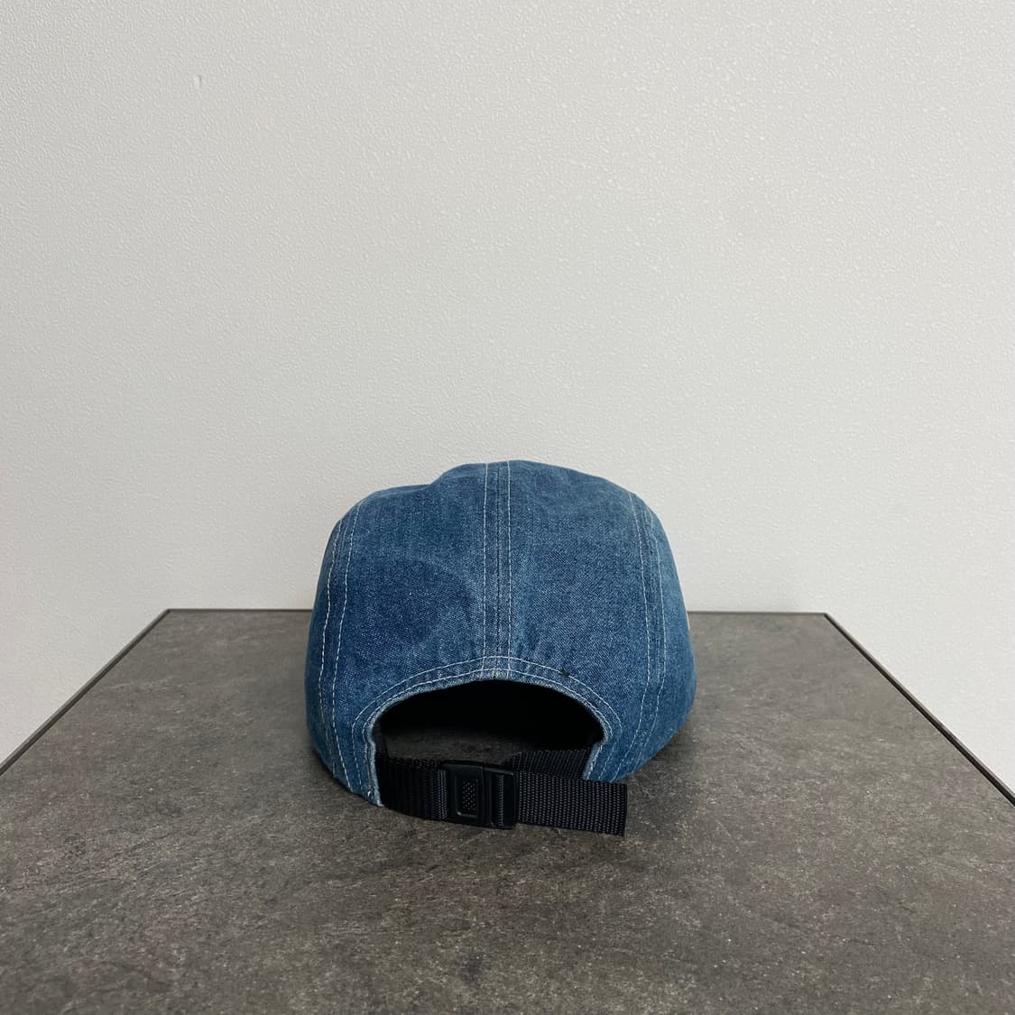 (OS) 슈프림 박스로고 캠프캡 모자 워시드 데님 스티치 상품이미지4