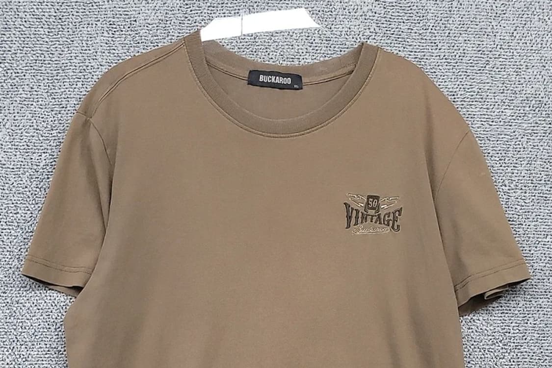 버커루 브라운 로고 빈티지 반팔티 XL 상품이미지3
