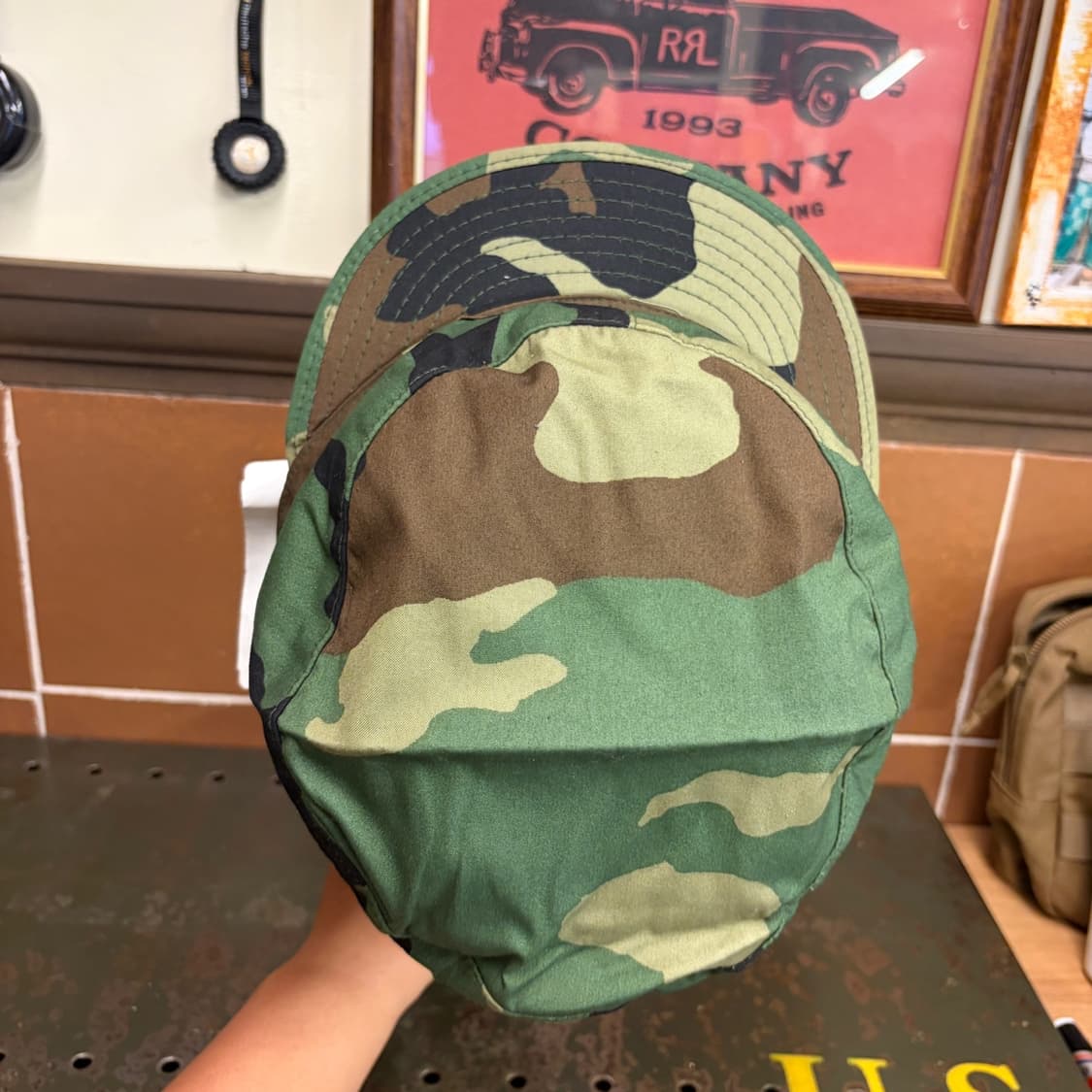 미군 오리지널 우드랜드 콜드웨더 BDU 필드캡 7 5/8 Size 데드스 상품이미지5