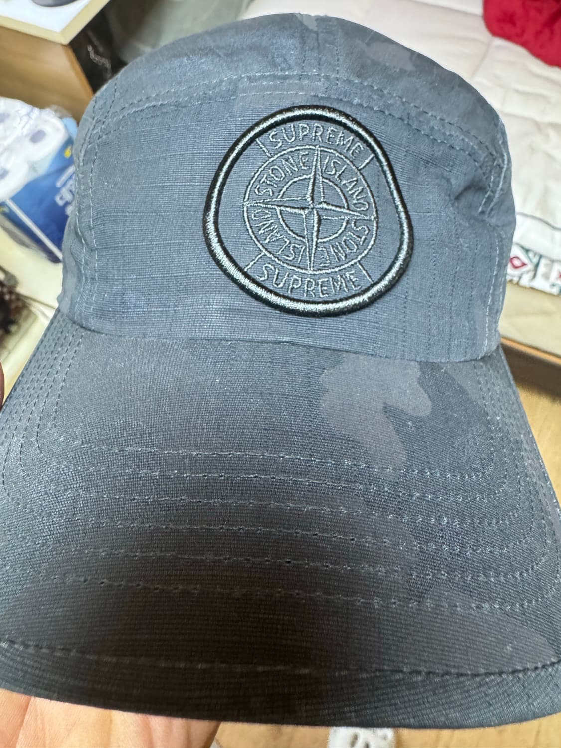 슈프림X스톤아일랜드 리액티브 캠프캡 상품이미지3