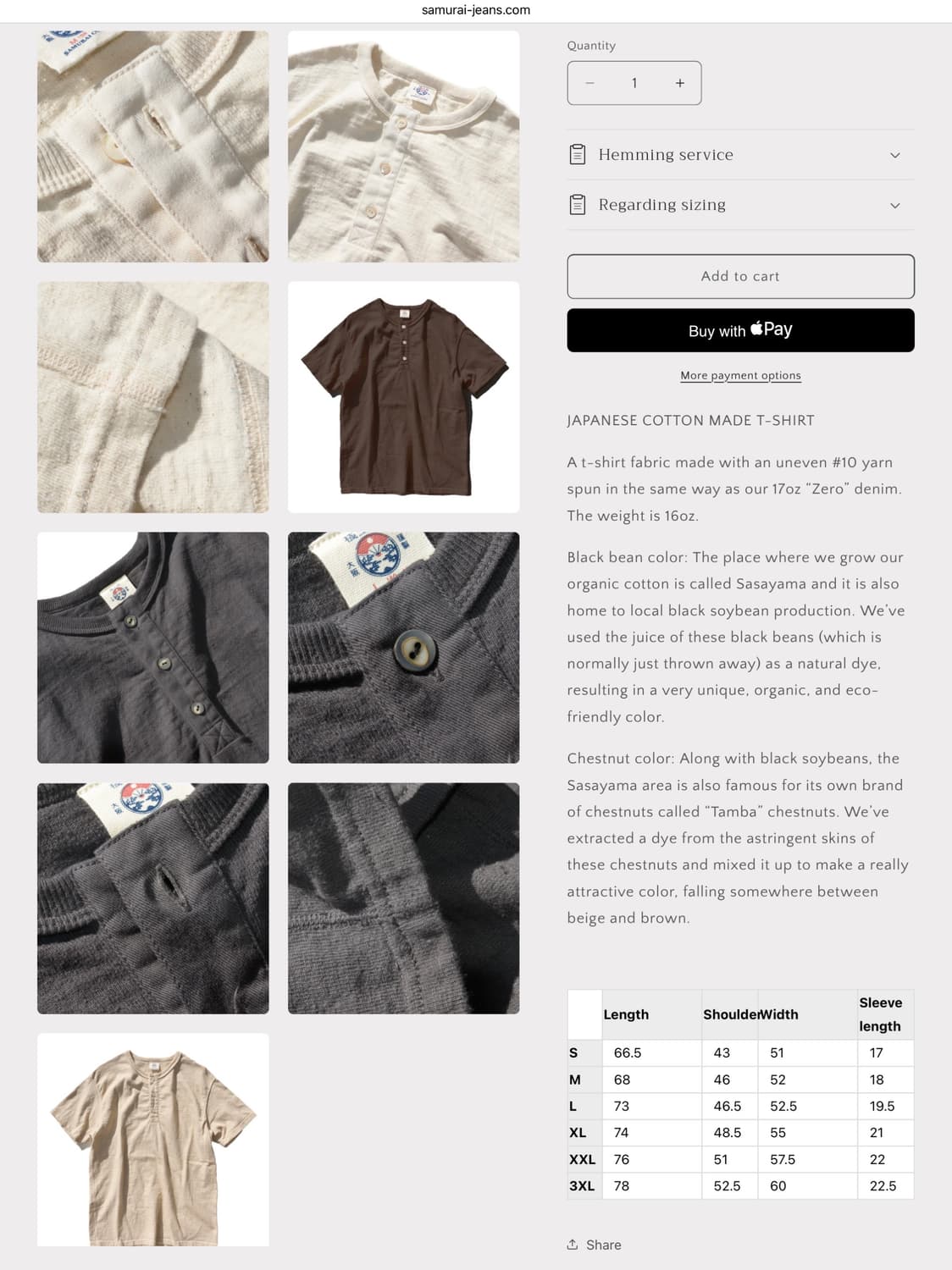 사무라이진  SJST-SC02 헨리넥 상품이미지4