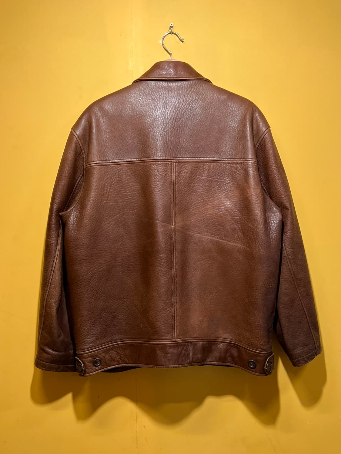 90s [100] INDIAN 빈티지 천연 가죽 블루종 자켓 상품이미지7