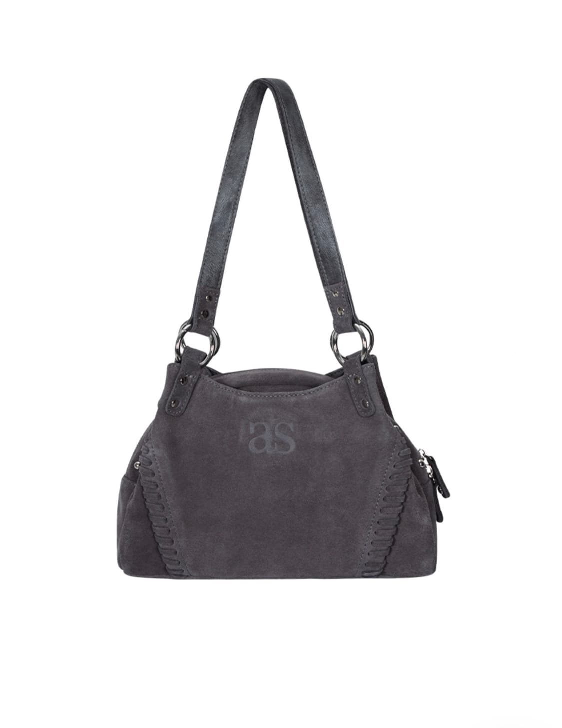 애즈온 보니타 미니백 BONITA MINI BAG 스웨이드 차콜 상품이미지1