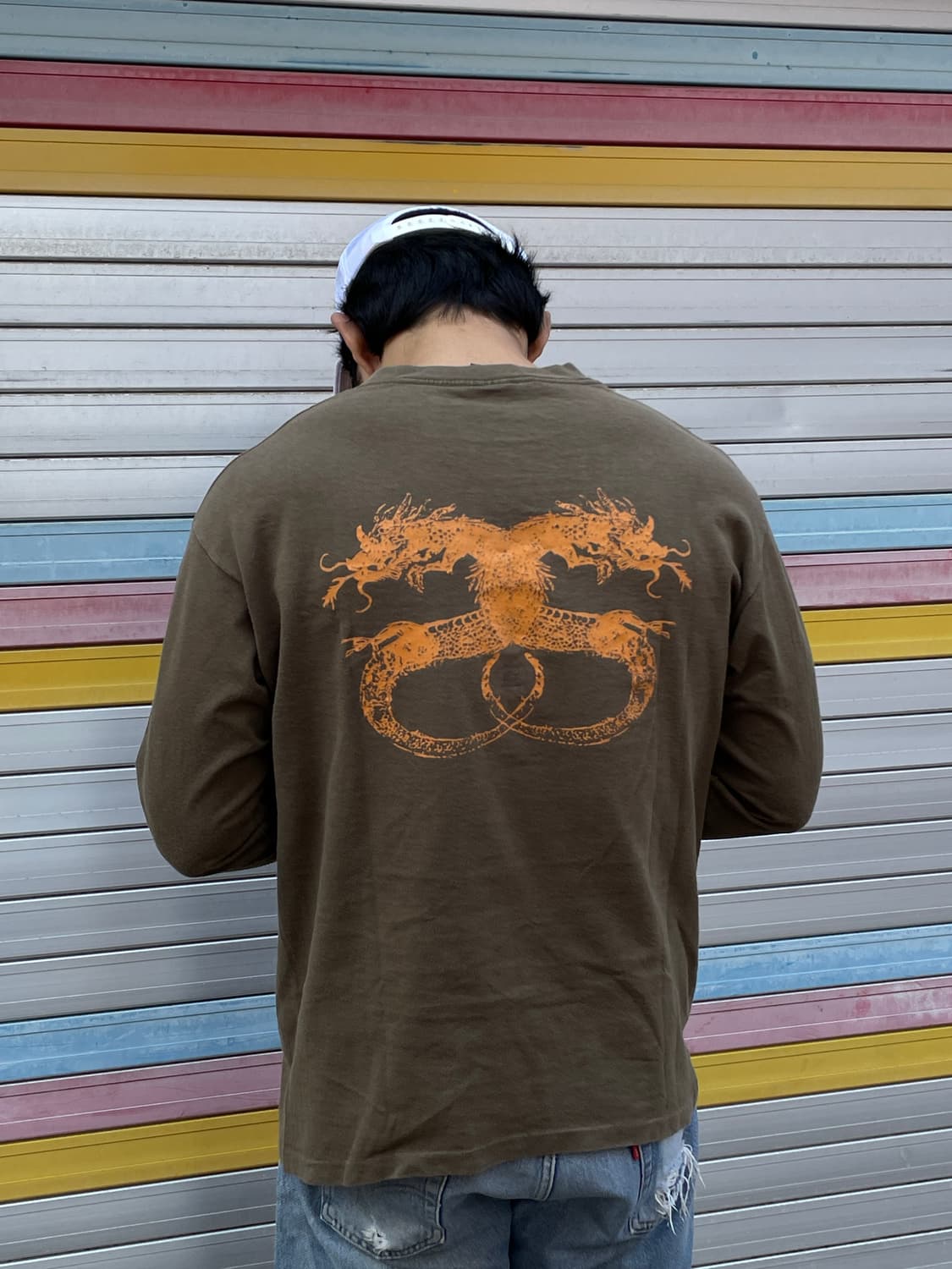 Rare)90s Stussy Vintage Dragon LS 상품이미지2