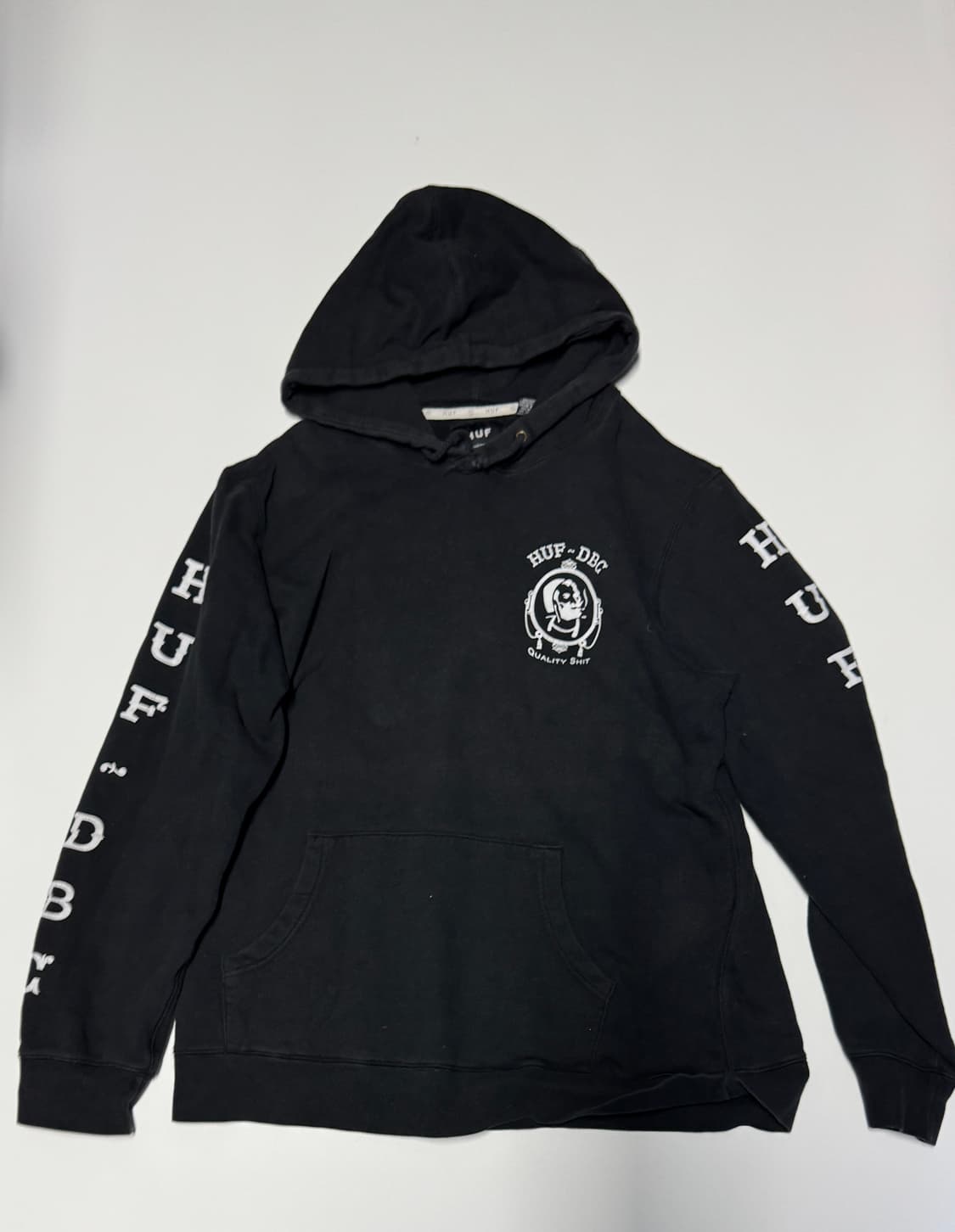 허프 Huf 뒷 프린팅 스트릿 기모 후드티 L 블랙 상품이미지2
