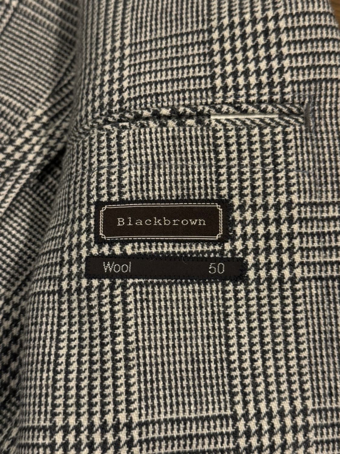 블랙브라운 트위드 자켓 100 상품이미지5