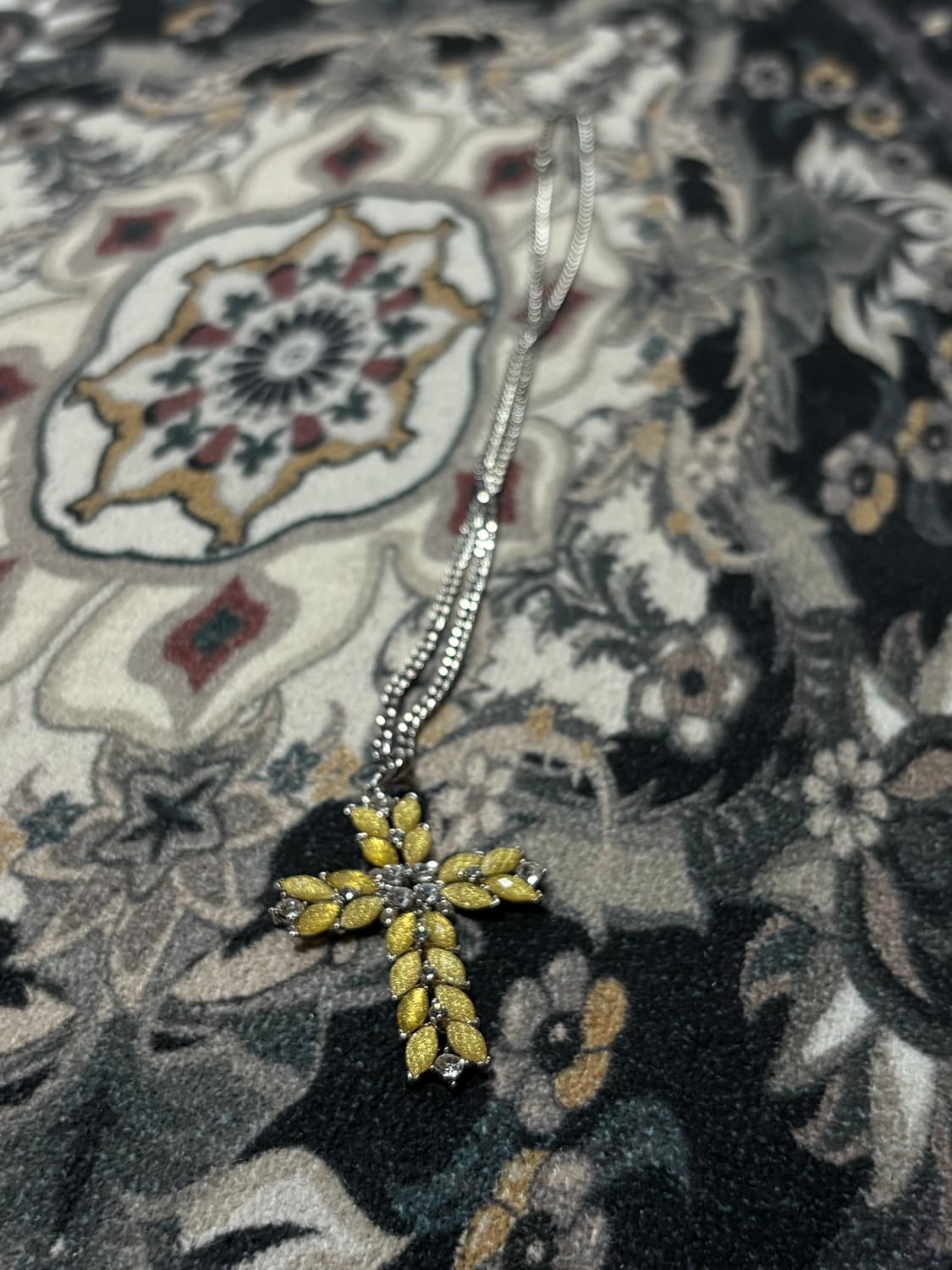 레테 빈티지 십자가 목걸이 상품이미지1