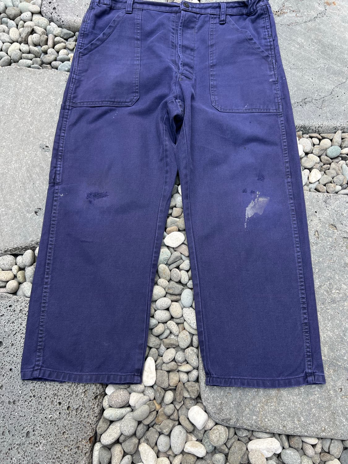 (35인치)OLD VINTAGE DARK NAVY 빈티지프렌치워크팬츠 상품이미지7
