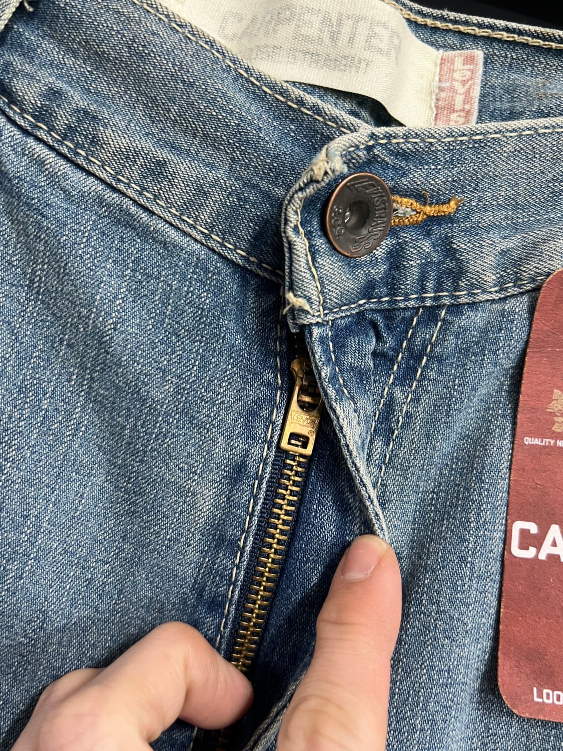 00s Levis 리바이스 카펜터 루즈 스트레이트 데님 팬츠 상품이미지3