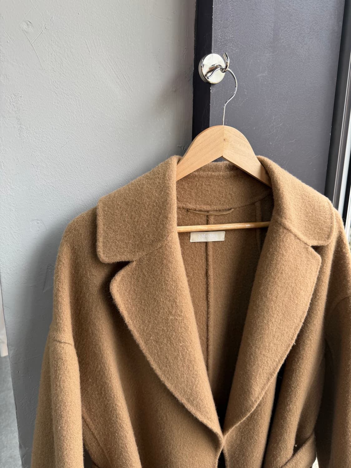 .IT44/ S 막스마라 앙고라 벨티드 롱슬리브 코트 상품이미지6