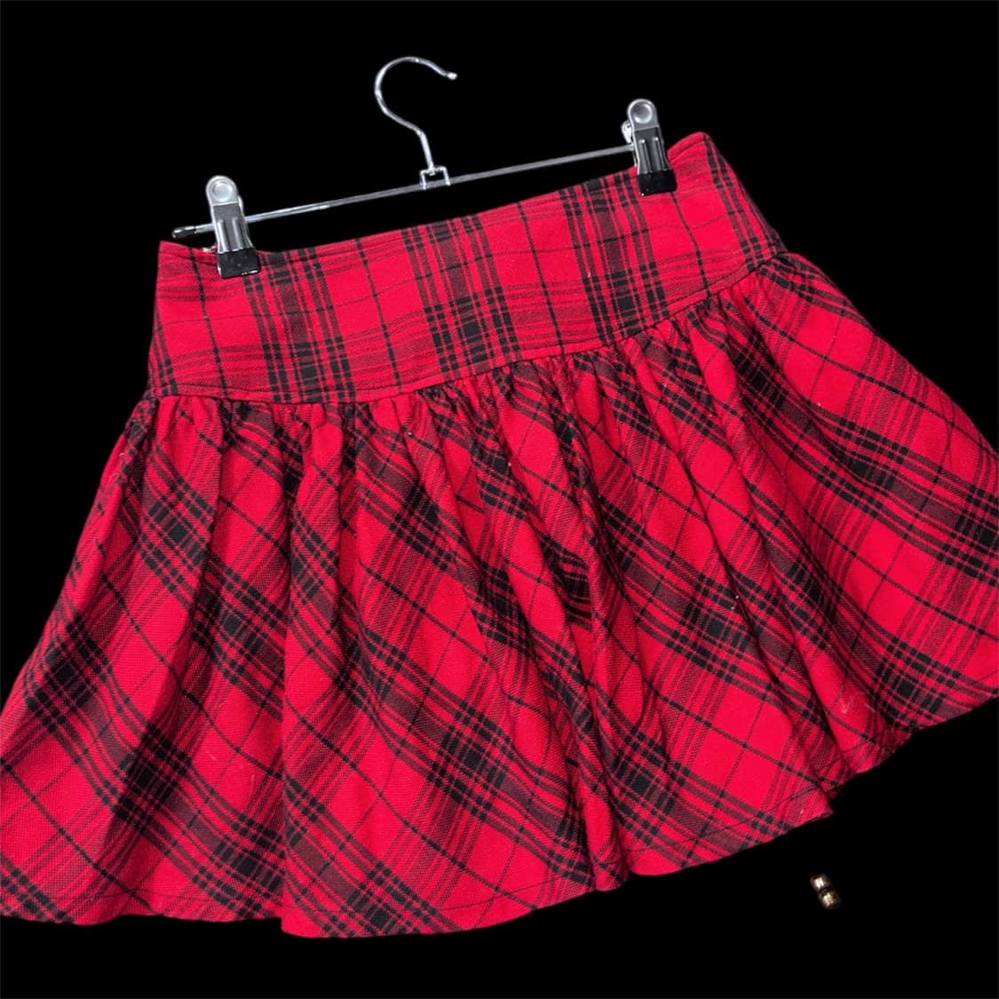레드 체크스커트 상품이미지2