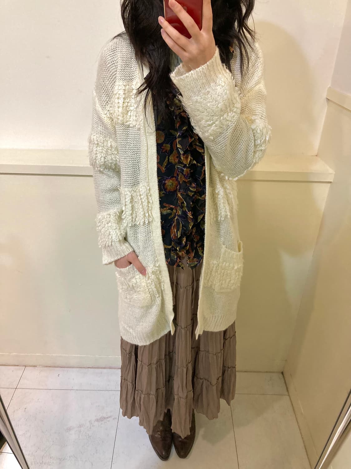 에스닉 니트 롱 가디건 상품이미지9