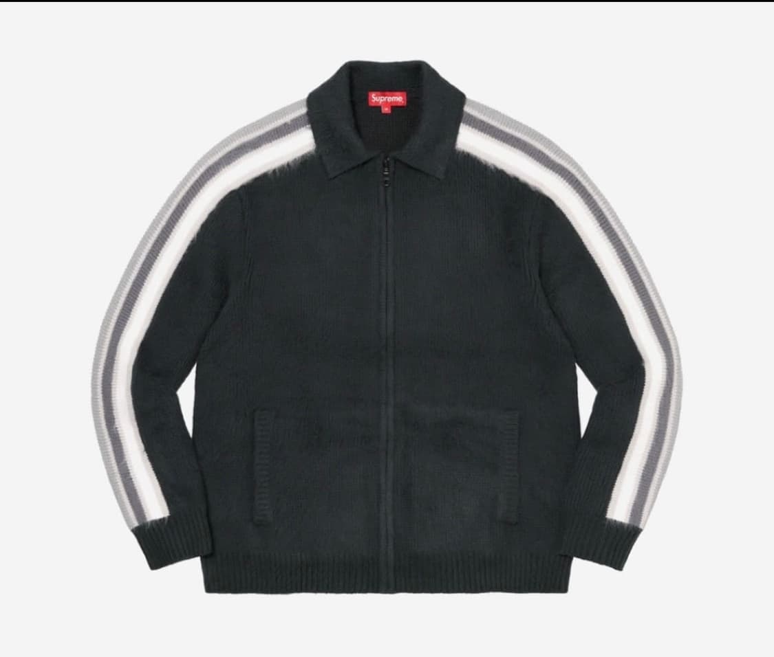 Supreme Sleeve  Stripe Zip Up Sweater 상품이미지1