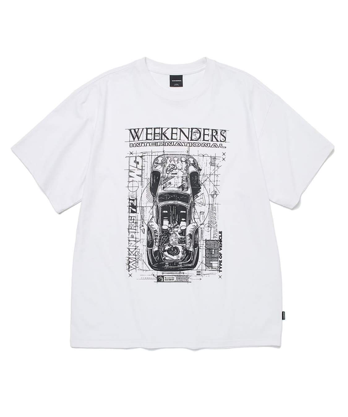 위캔더스 BLUEPRINT T-SHIRT 반팔 티셔츠 L 상품이미지1