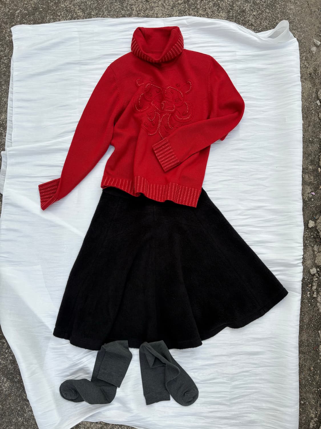 ✨Soft Black Flare Skirt 상품이미지1