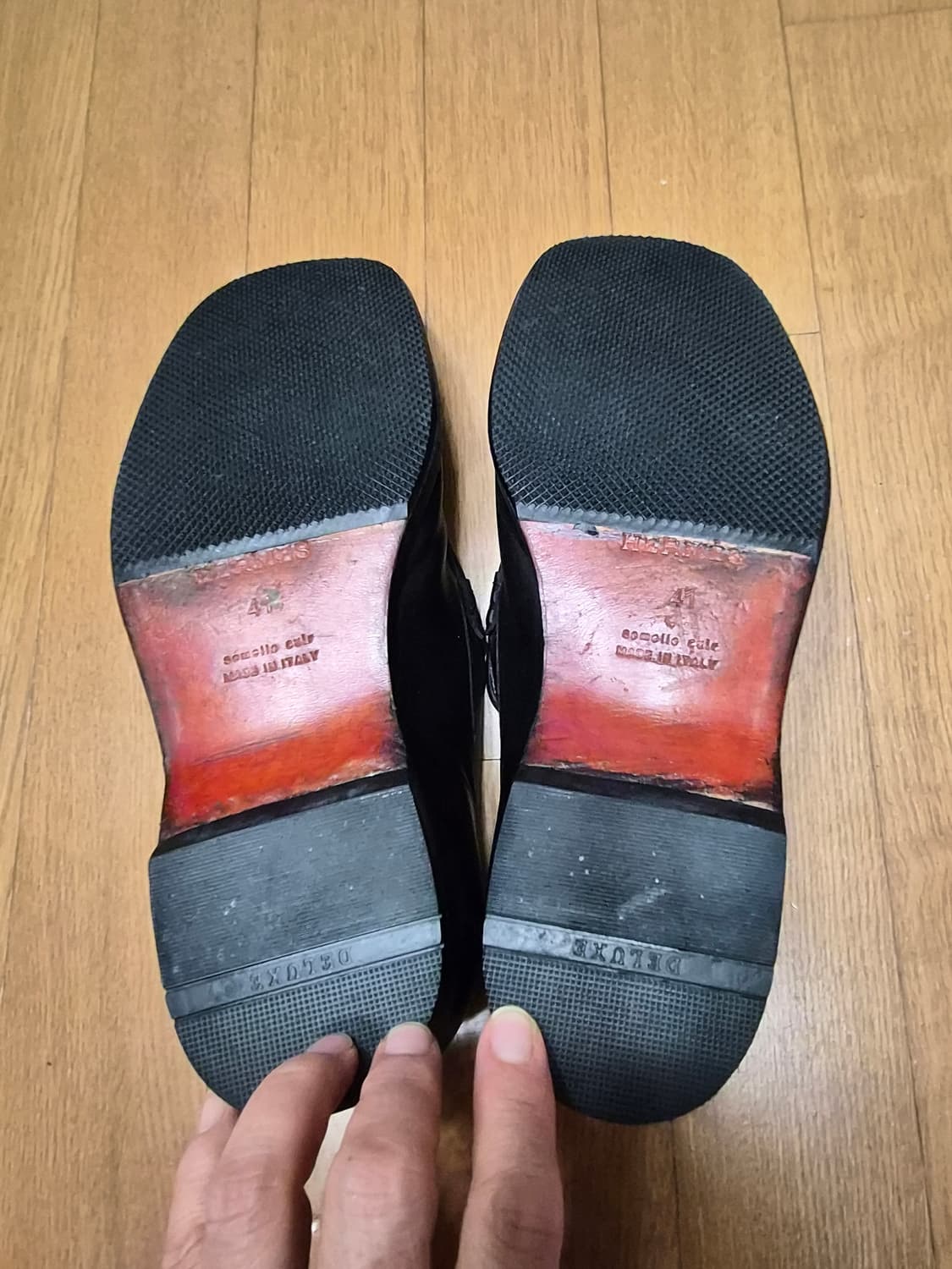 (정품) 에르메스 블랙 로퍼 41 (명품 남자 신발 구두 스니커즈) 상품이미지5