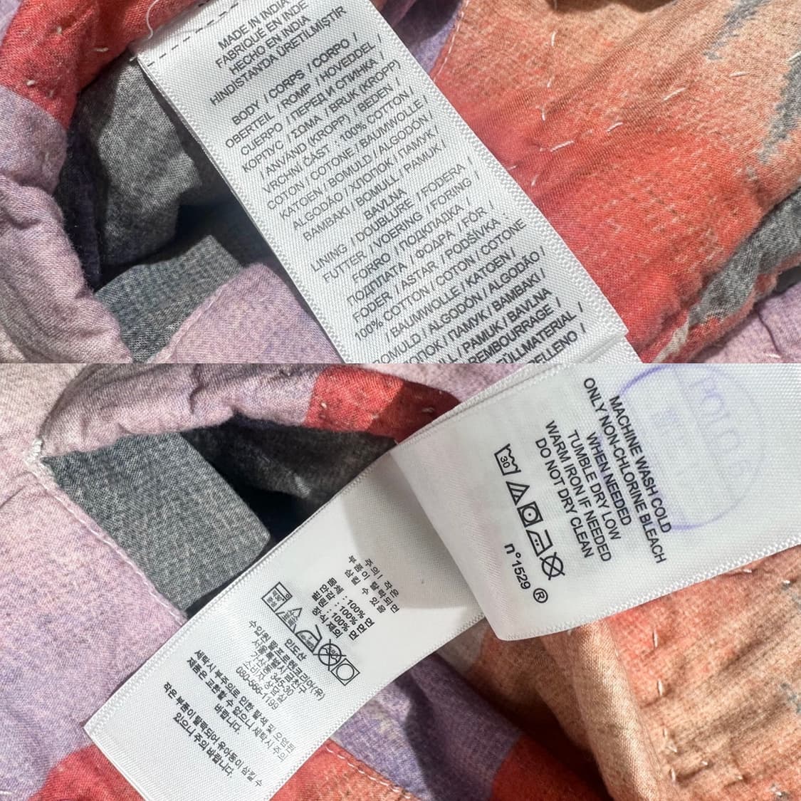 폴로 랄프로렌 리버시블 아즈텍 플로럴 패턴 퀼팅 자켓 상품이미지10