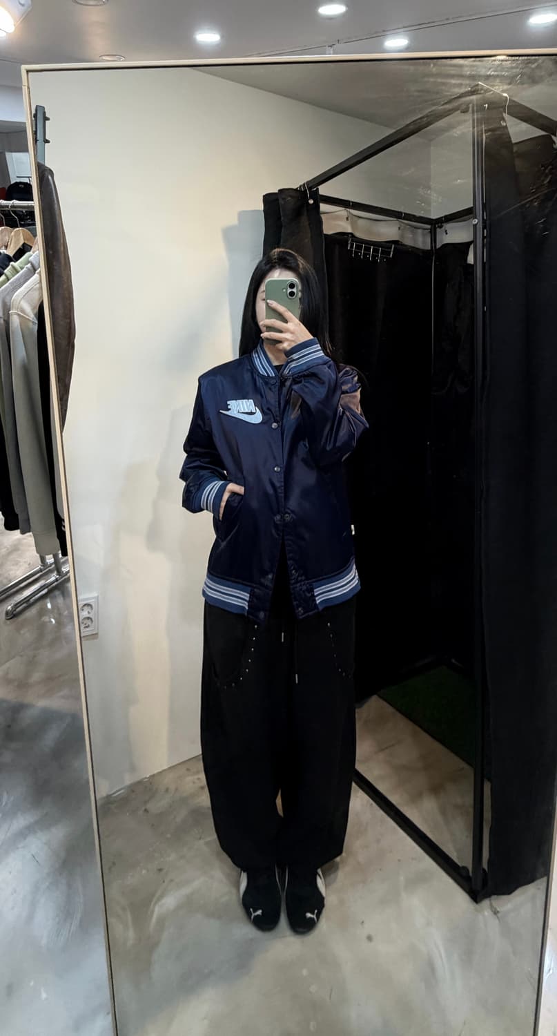 착샷) 00s 나이키 스우시 바시티자켓 상품이미지1