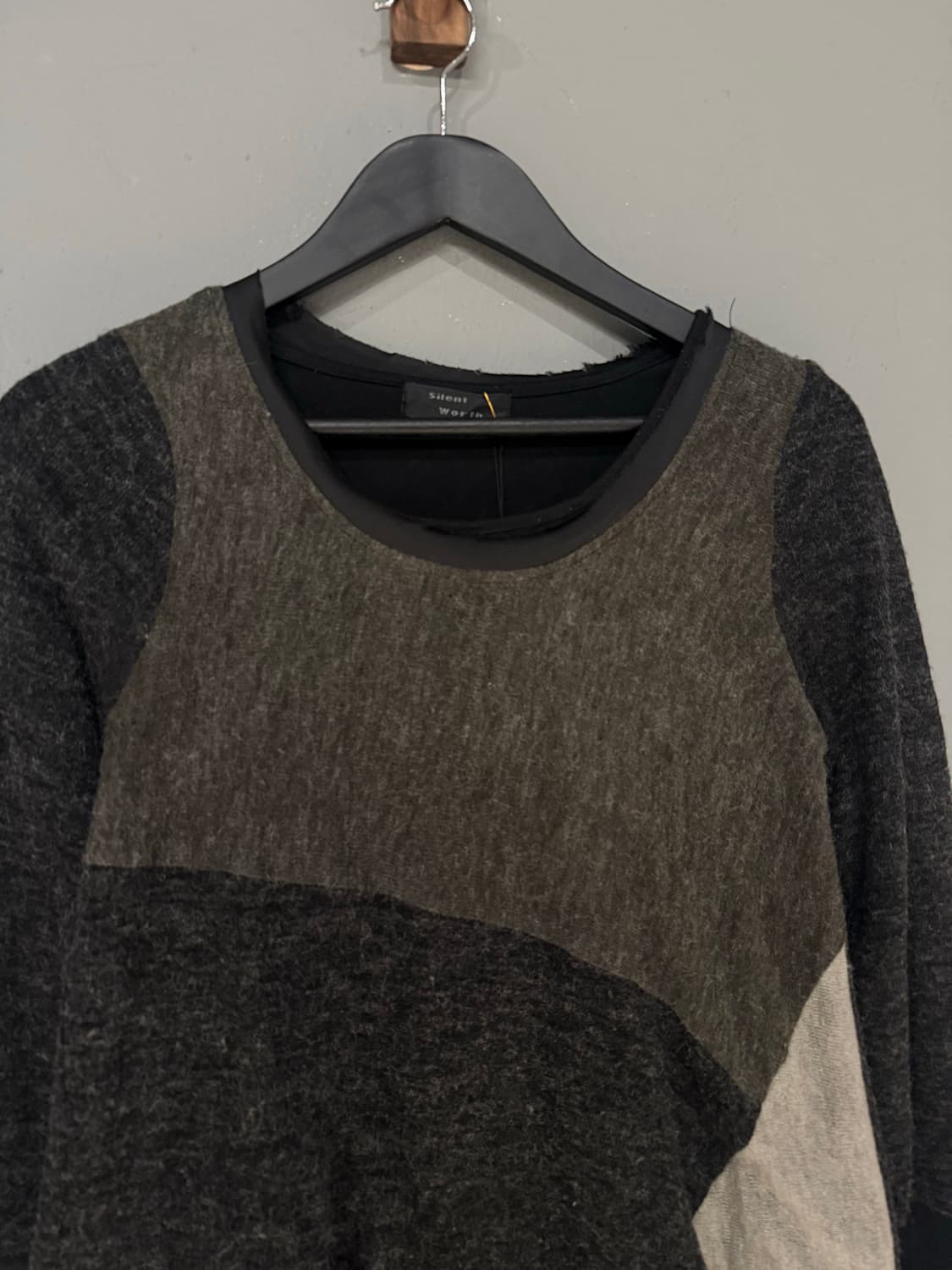 patchwork design layered long sleeve 상품이미지6