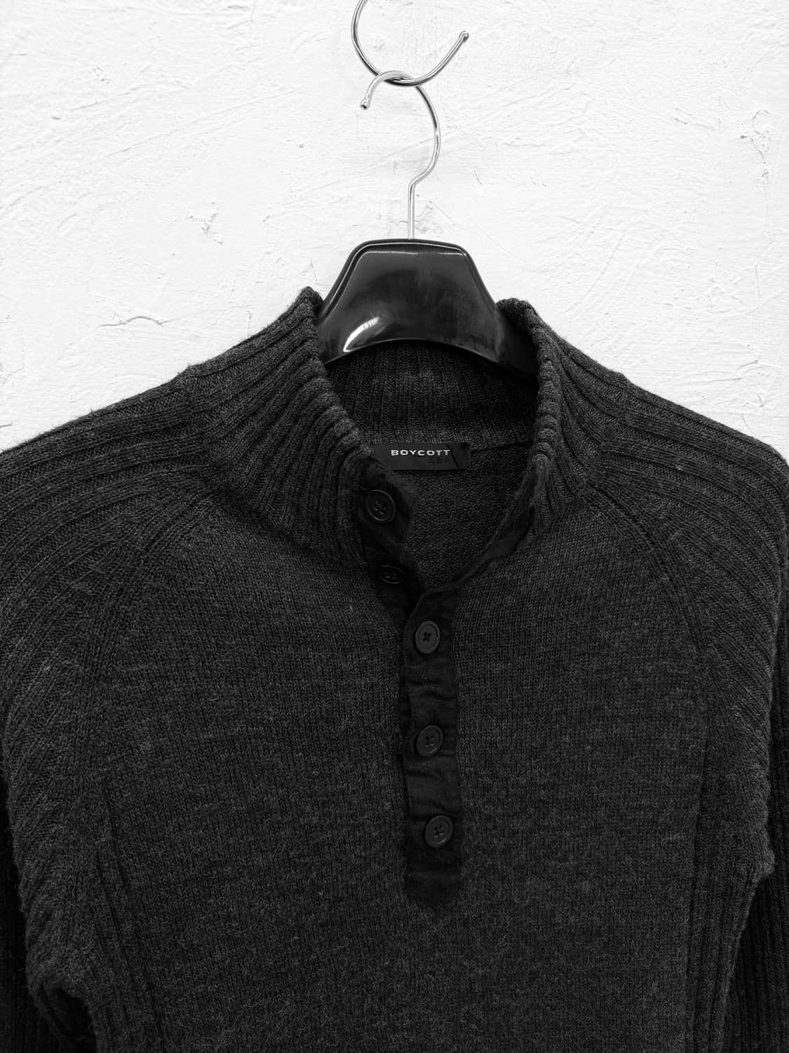 boycott 하프버튼 니트 상품이미지3