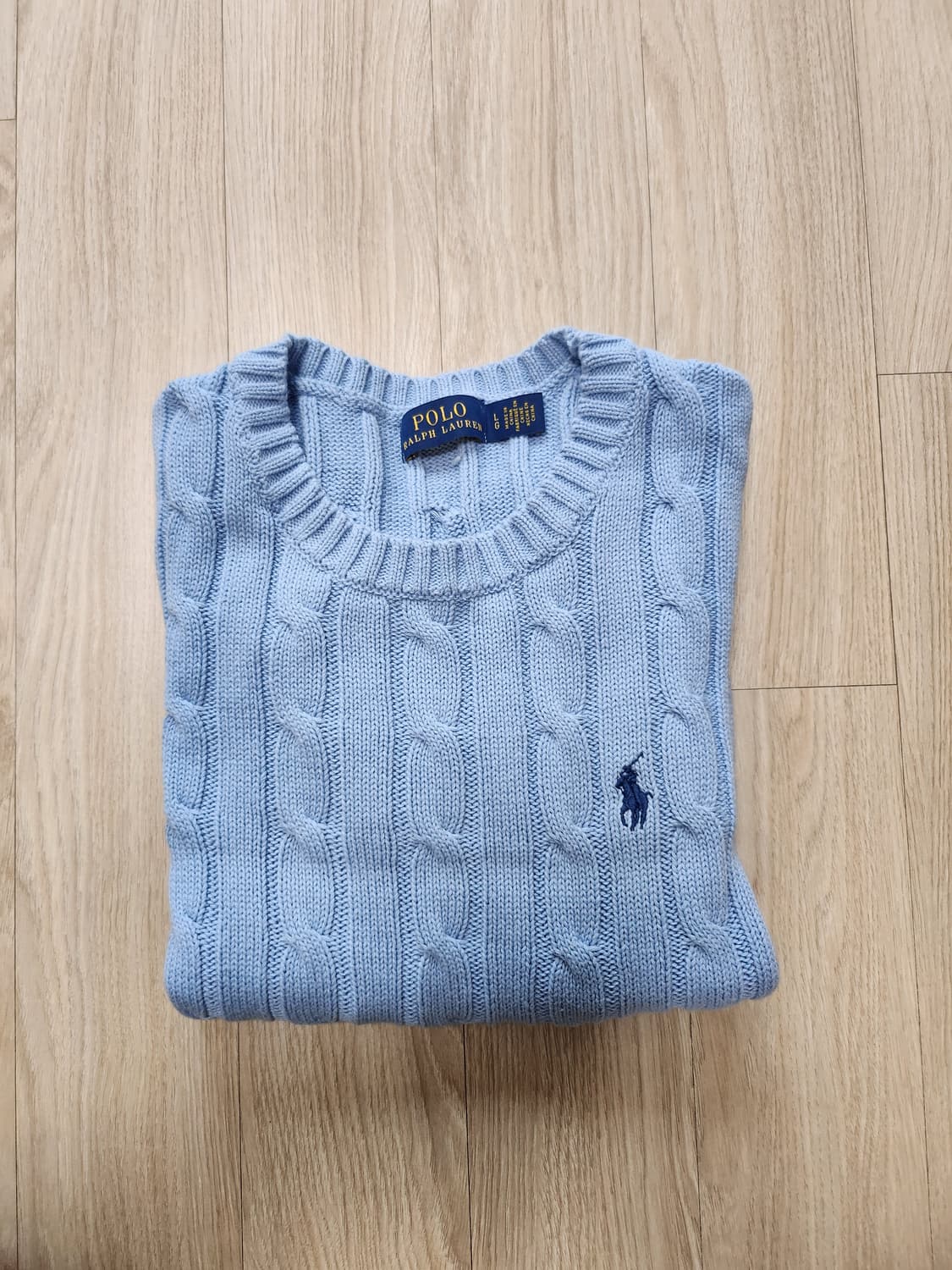 폴로랄프로렌 케이블반팔니트 (L 상품이미지4