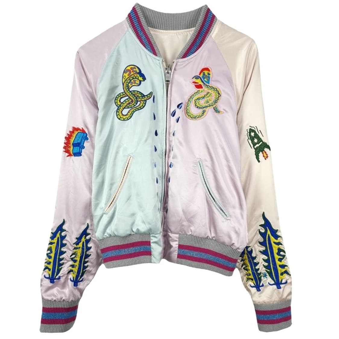 [디젤] 리버시블 양면 수베니어 스카쟌 봄버 자켓 P01598 상품이미지3