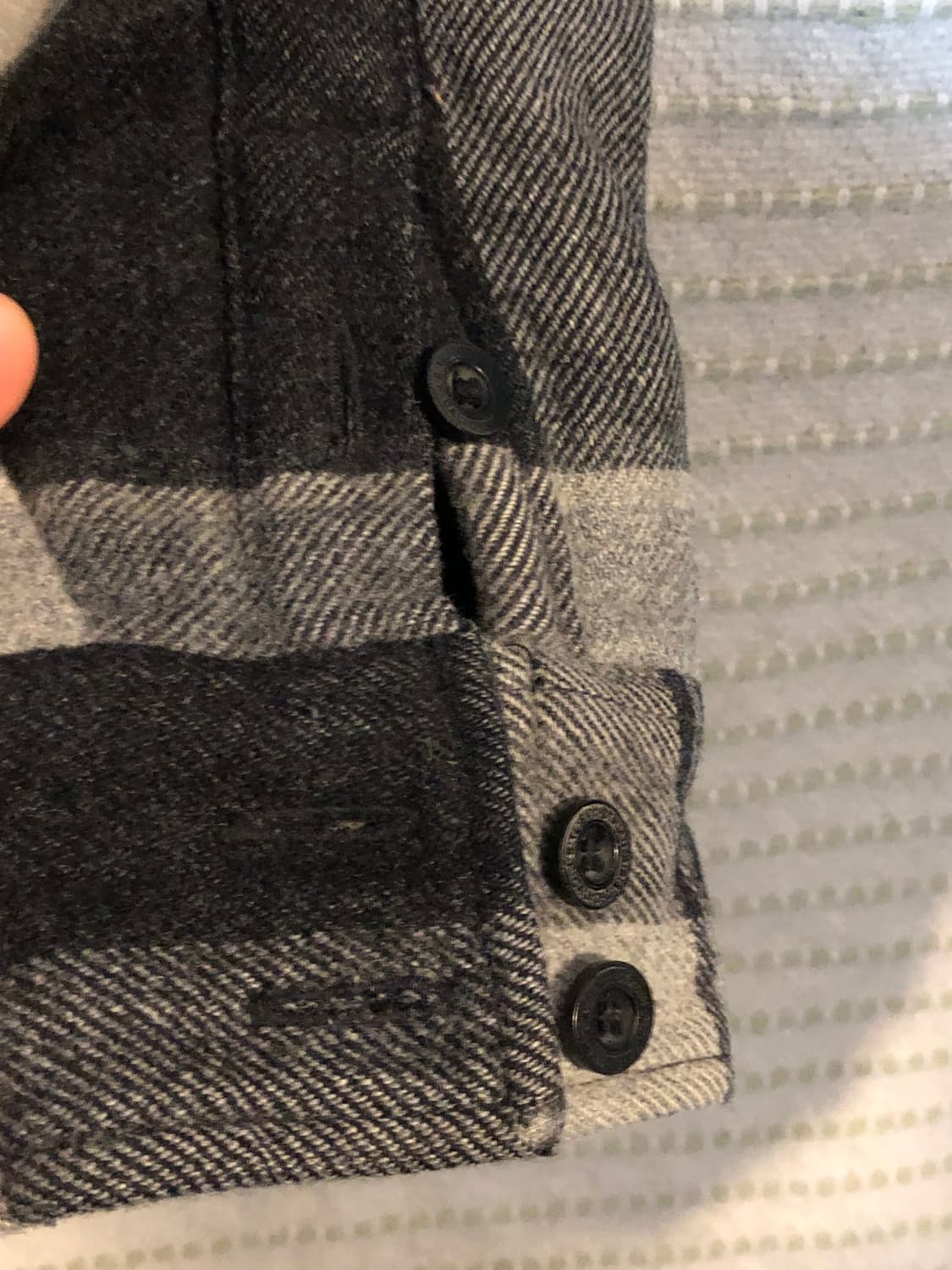 리바이스 체크 패턴 폴리 워크 자켓 L(100) 상품이미지7