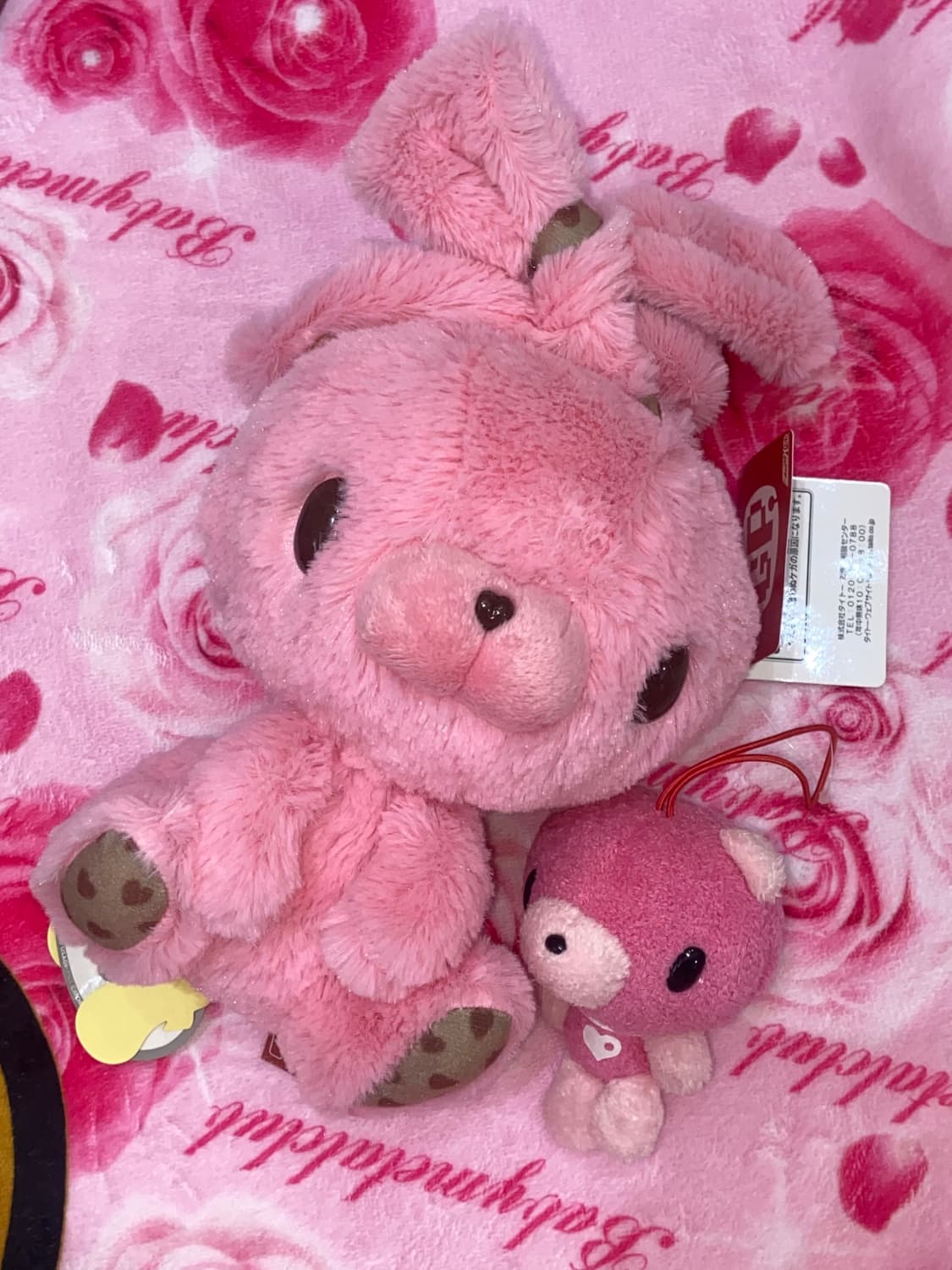 (택0)범용토끼 발렌타인 핑크 글루미베어 키링 상품이미지1