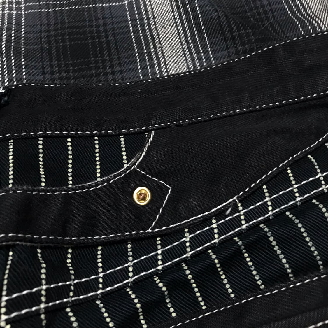 일본판 90s 초레어 vanson leather 와바시 스트라이프 팬츠 상품이미지8