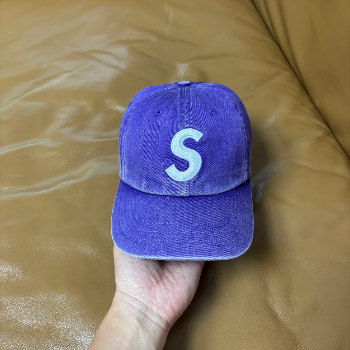 Supreme 슈프림 20ss 피그먼트 퍼플 S로고 6패널 볼캡 모자 상품이미지2