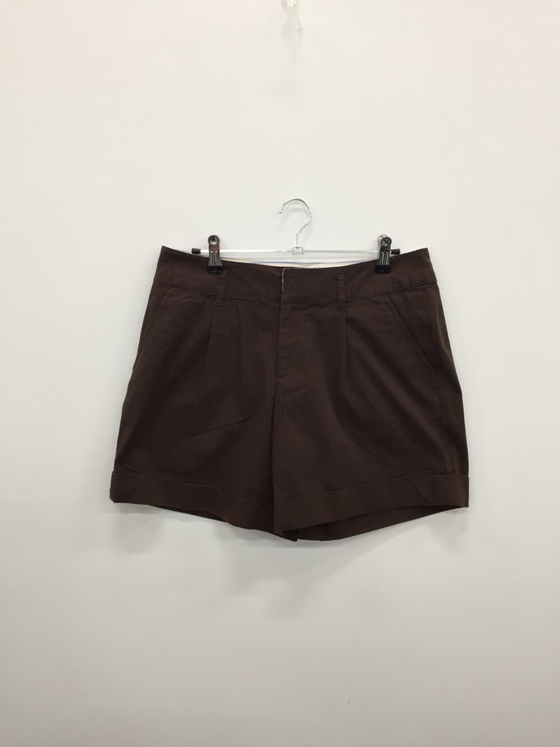 'Grove' Brown Cotton Shorts 상품이미지5