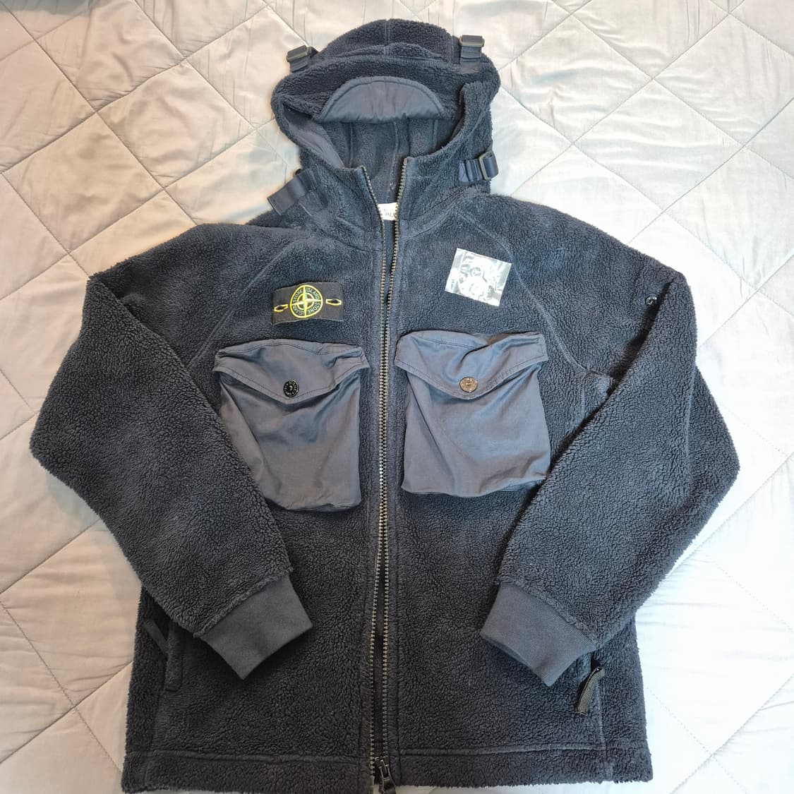 스톤아일랜드 가먼트다잉 탄창 후리스 집업 (희귀매물) 상품이미지1