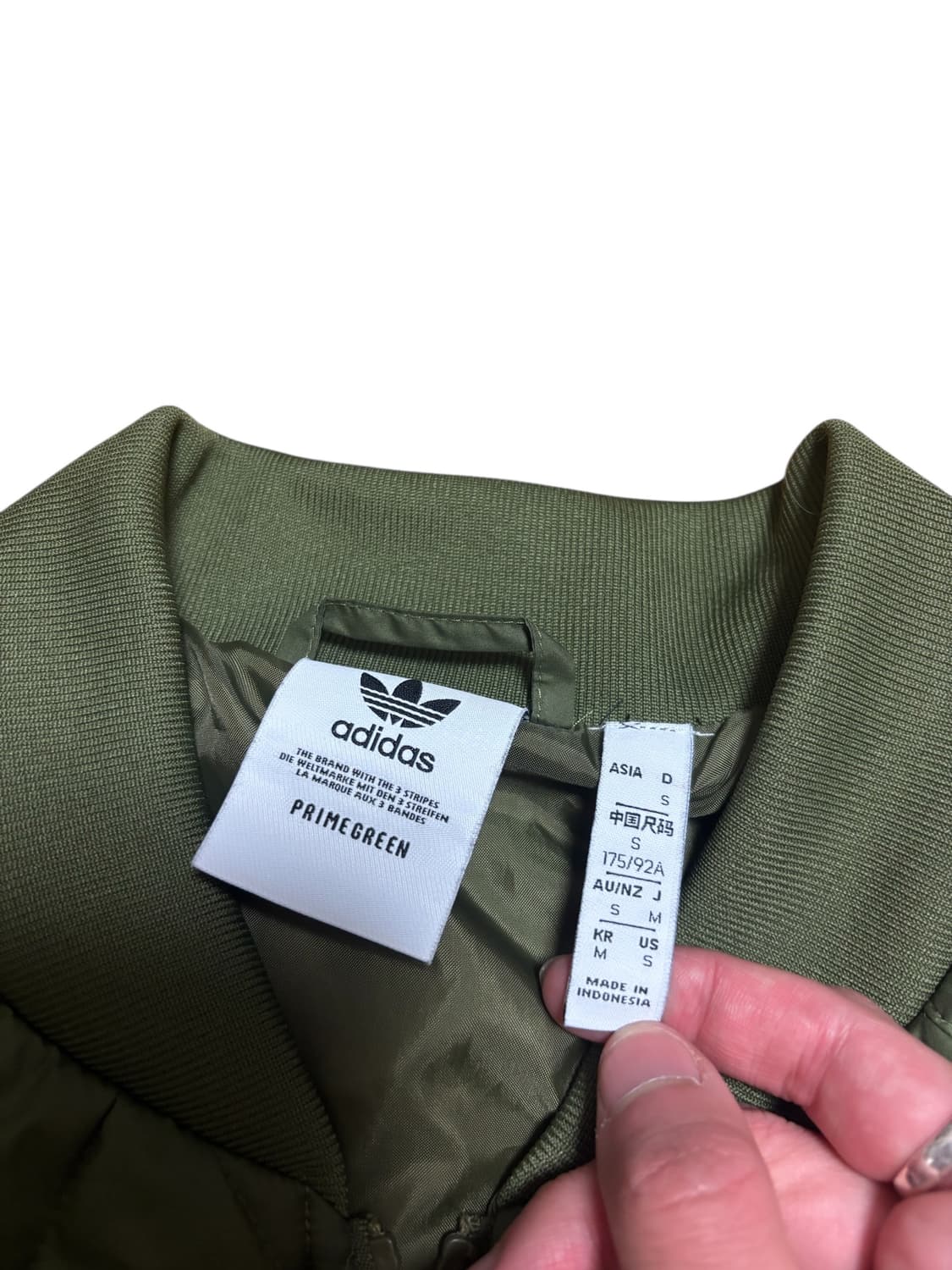아디다스 카키 퀄팅 져지 자켓 깔깔이 상품이미지7