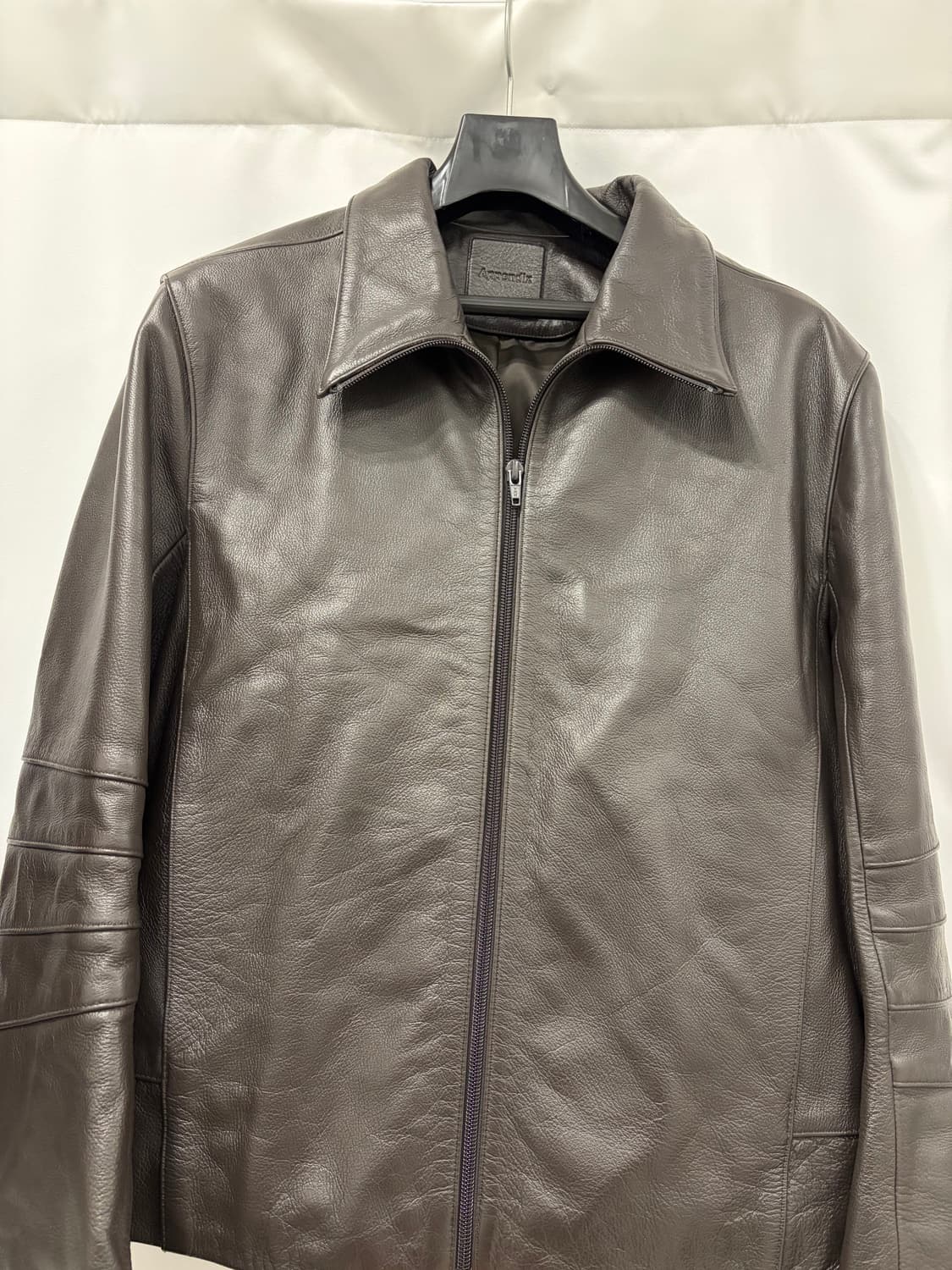 머듈[014] appendix leather jacket 브라운2사이즈 상품이미지2