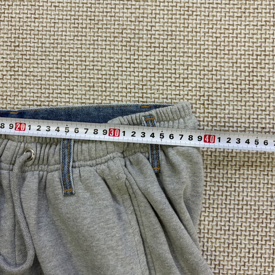 실측확인 인더로우 데님 스웻팬츠 바지 0604D2 상품이미지6