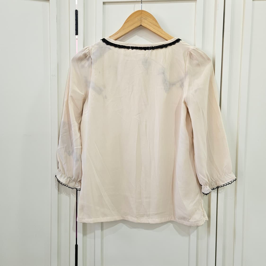 리본 쉬폰 블라우스 상품이미지6