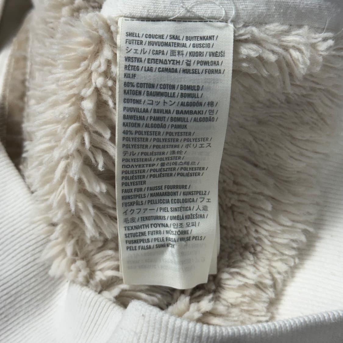 (M) 아베크롬비 울프 죠 후드집업 화이트 상품이미지4