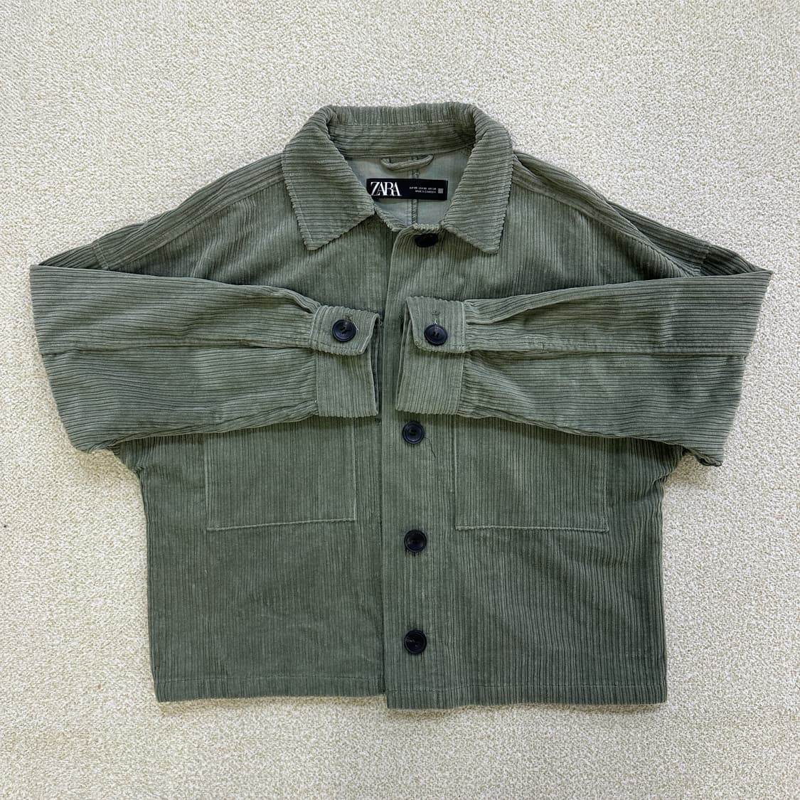 XS 자라 코듀로이 재킷 0317D 상품이미지1