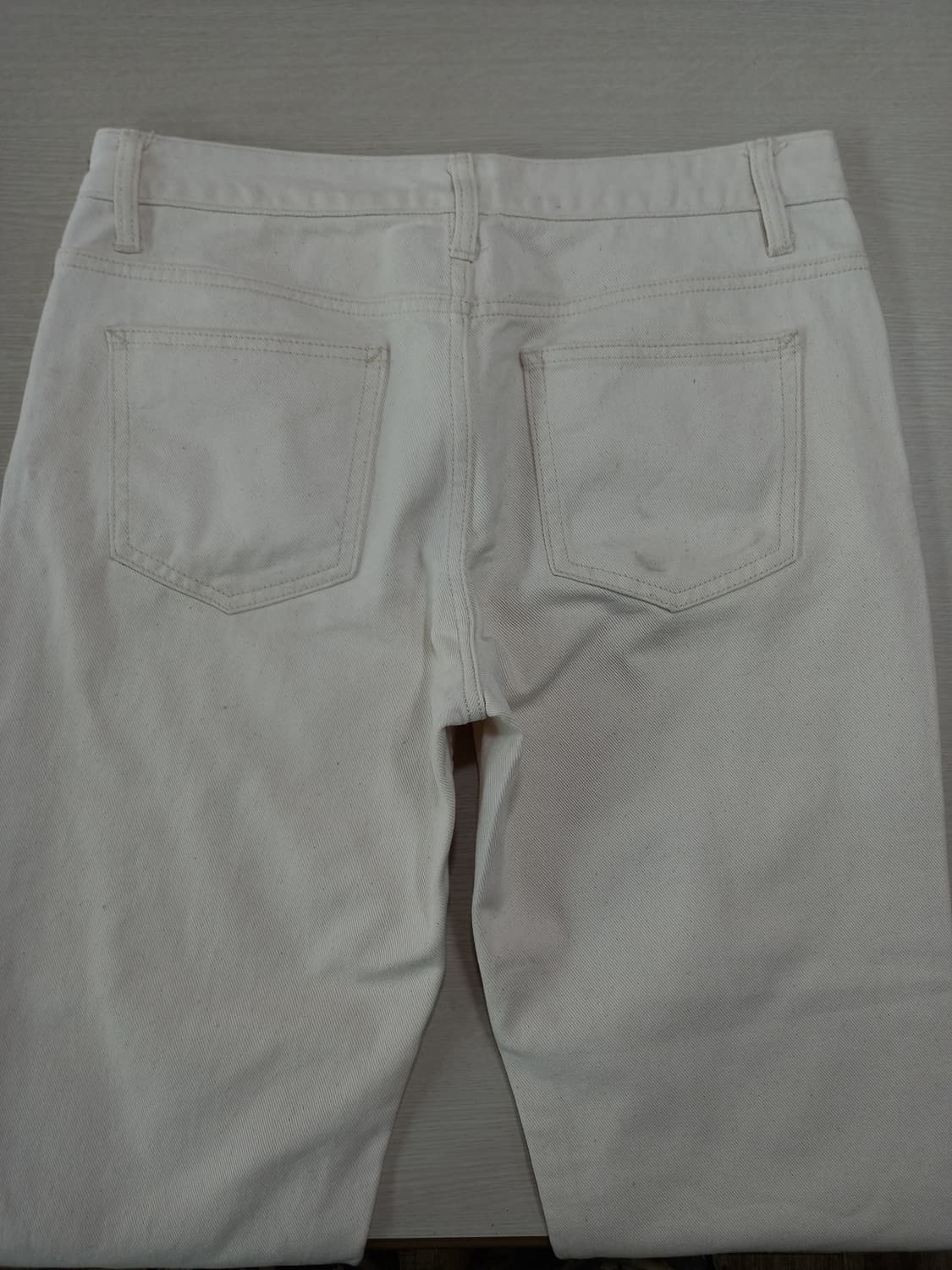 33 SPAO 슬림일자 크림진 크롭 33-449 상품이미지4