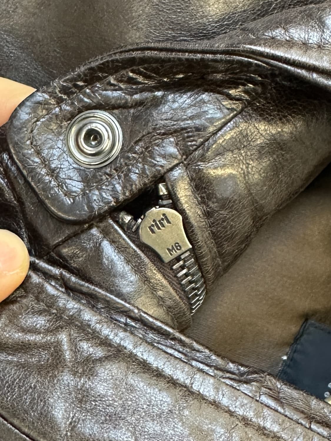 휴고 보스 싱글 레더 집업 자켓 상품이미지6