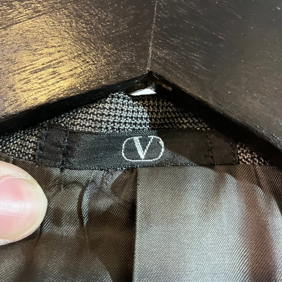 발렌티노 레트로 체크 싱글 블레이져 상품이미지6