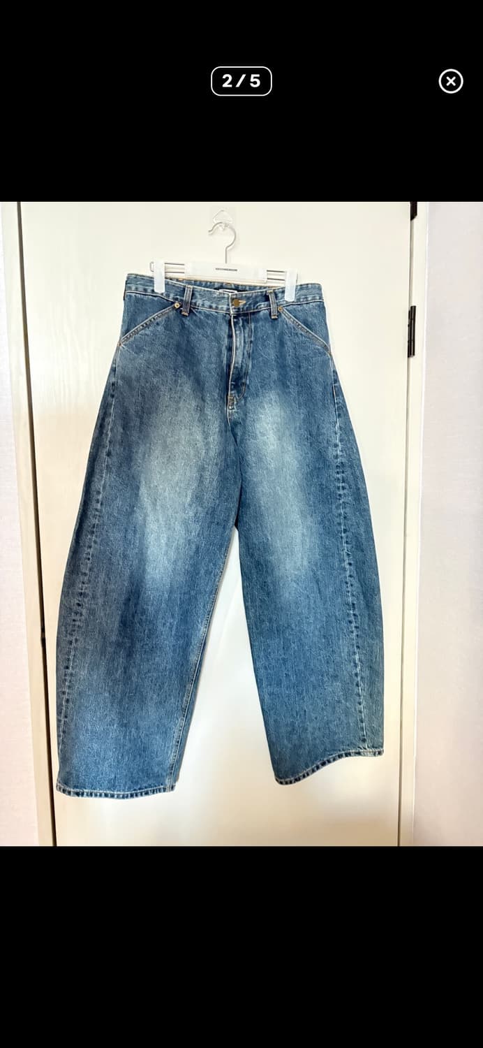 해칭룸 와이드 커브드 진 상품이미지2