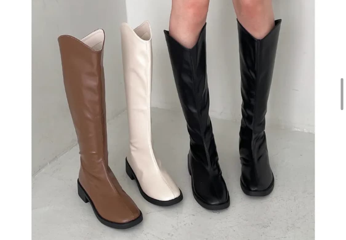 미사용 | 3cm굽 250 롱부츠 상품이미지6