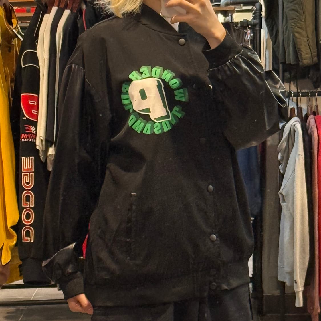 [NO.9]VTG 새틴 바시티 자켓 상품이미지3