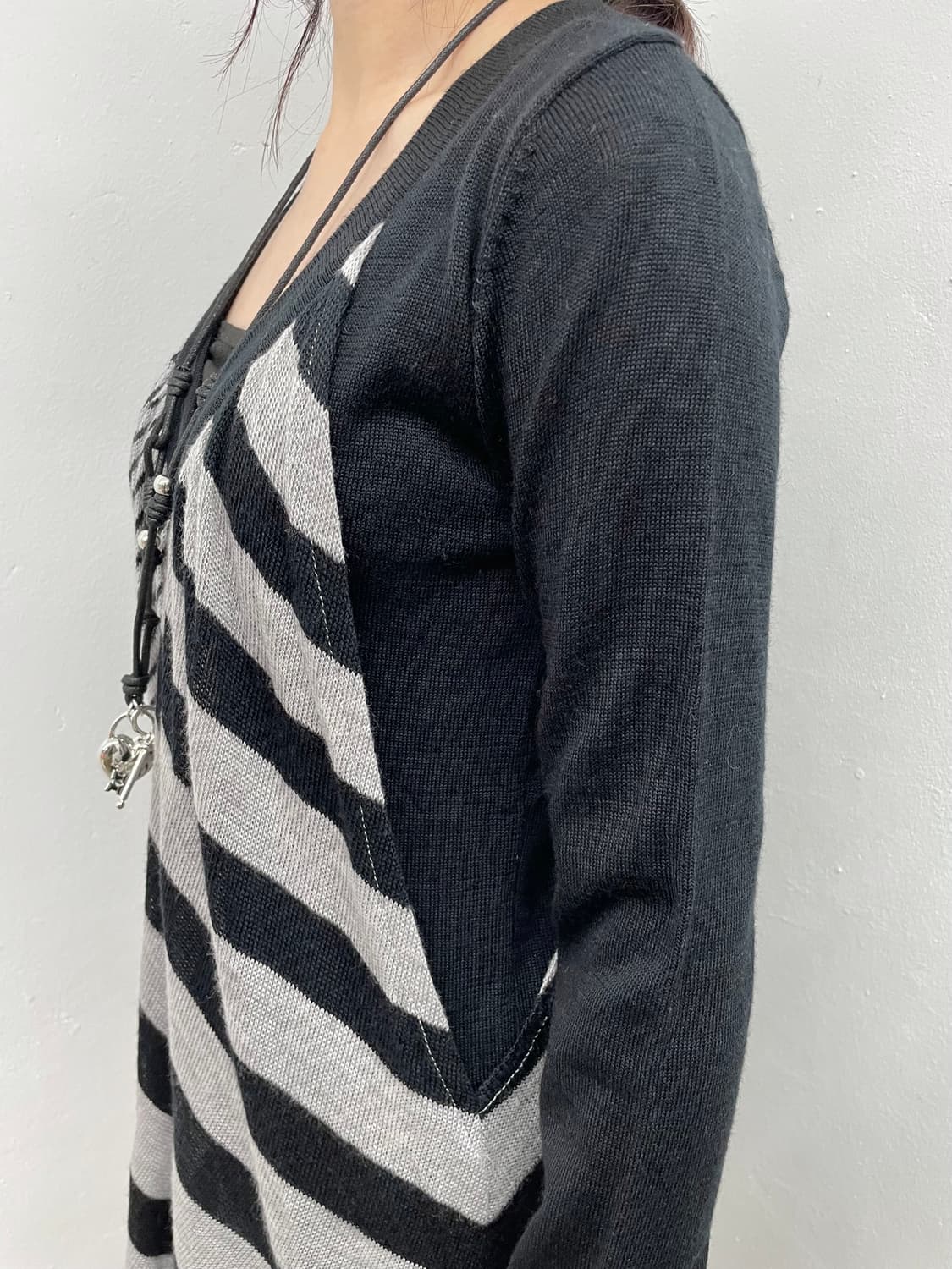 아방가르드 레이어드 니트 원피스 상품이미지4