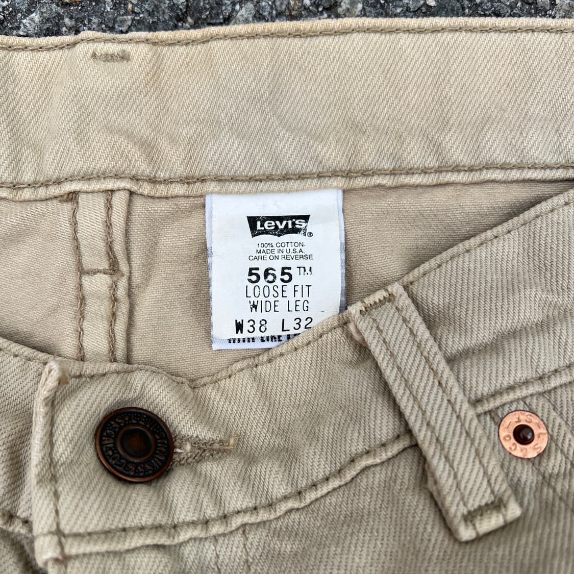 [36] 90s 미제 리바이스 565 크림 상품이미지3