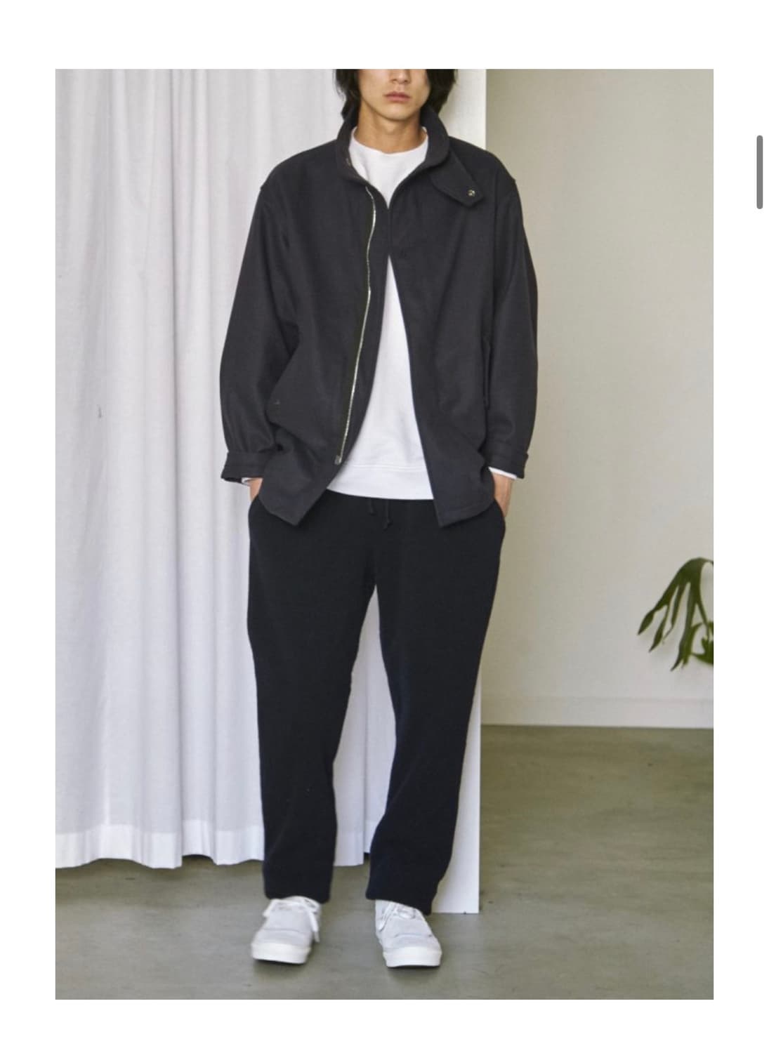 [2] COMOLI 코모리 16aw 네이비 펠튼 울 블루종 상품이미지8