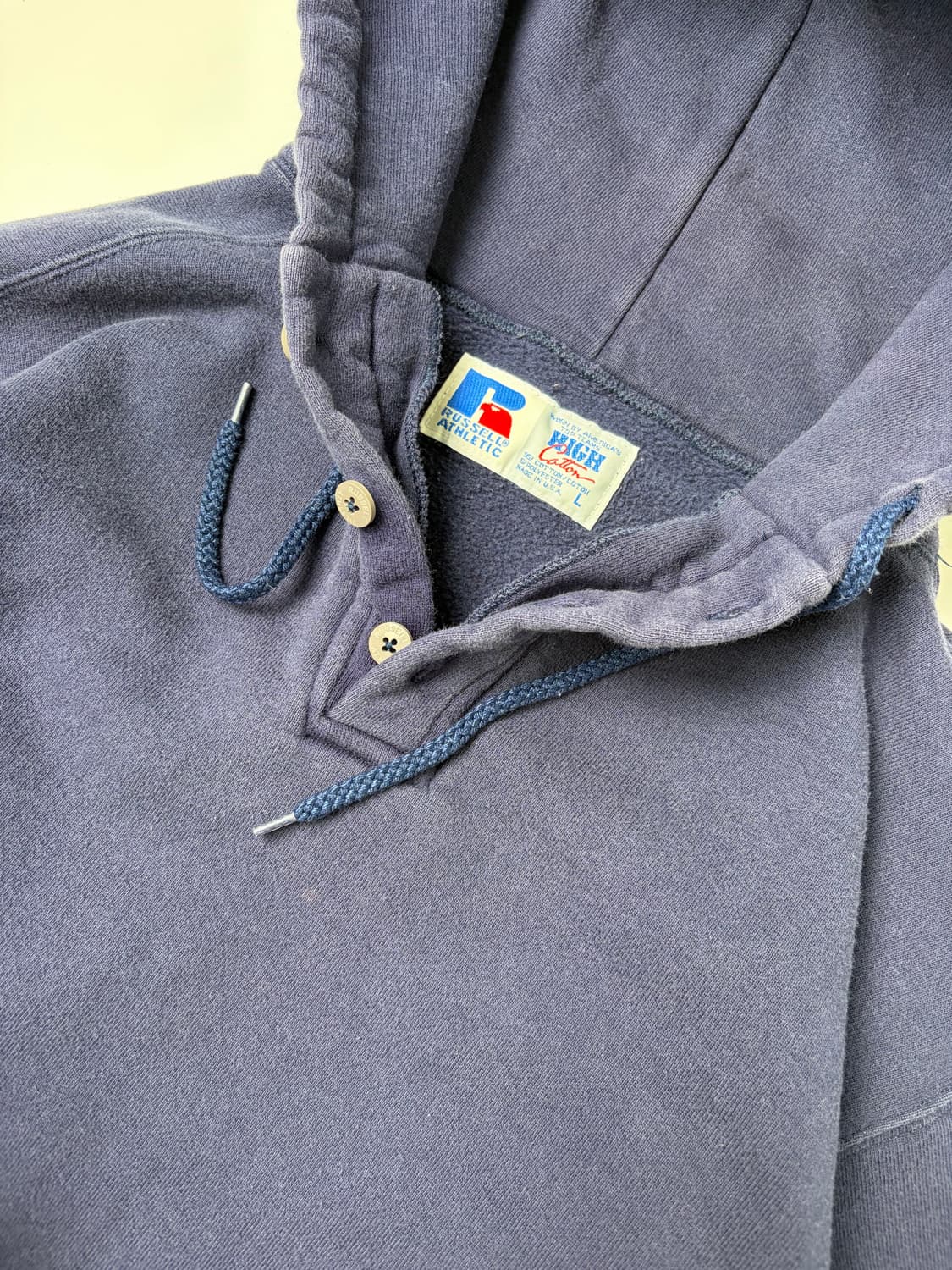 90s Russell Button Hoodie (navy) 상품이미지6