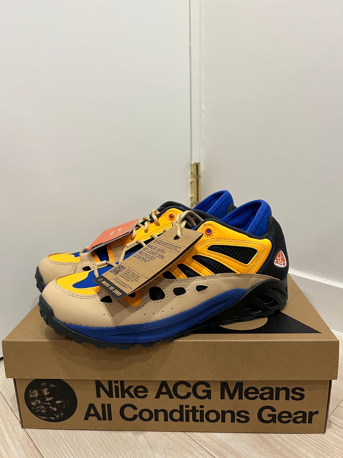 (260/US8)(새상품)나이키 ACG 에어 익스플로레이드 오렌지 블루 상품이미지1