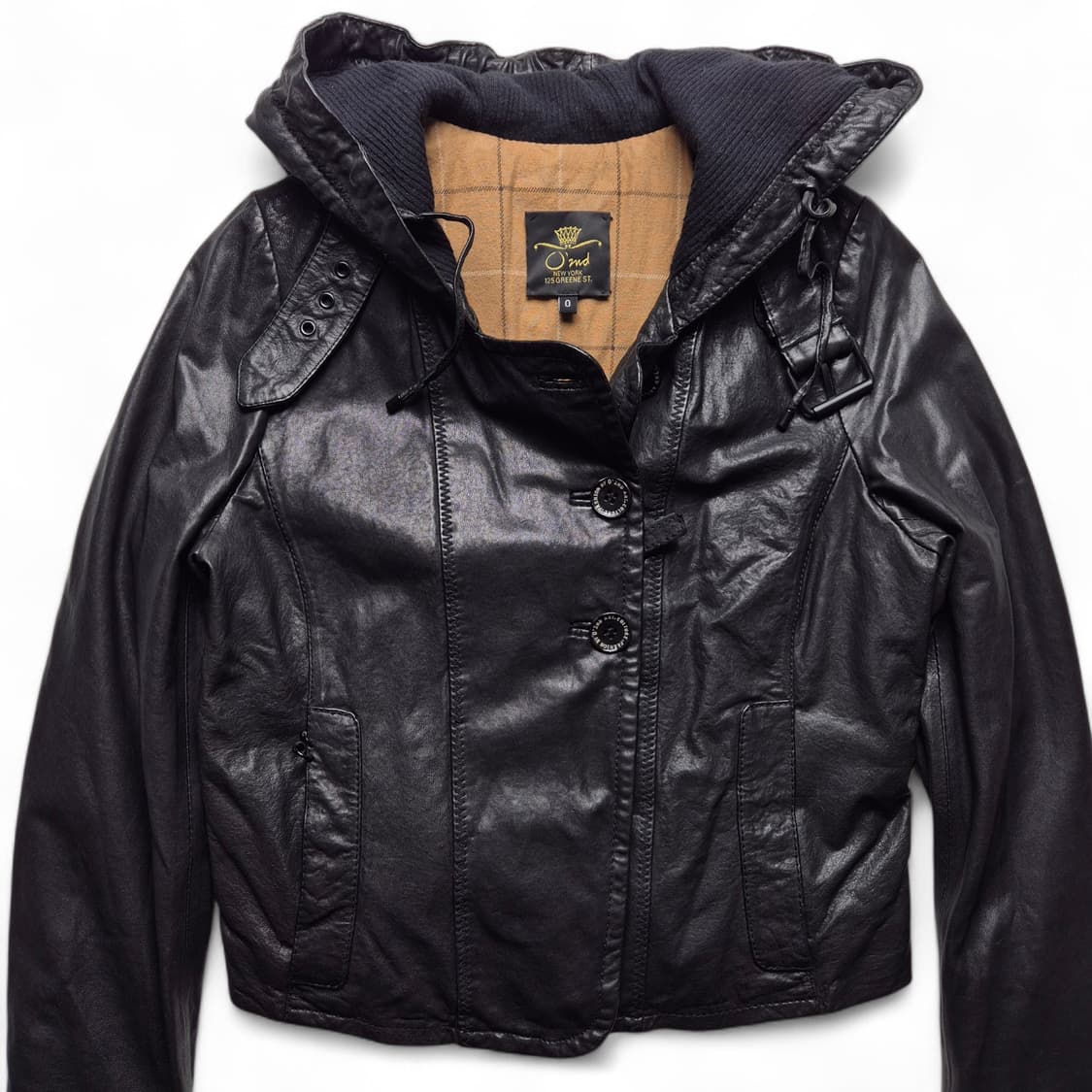 [XS] 오즈세컨 후드 양가죽 자켓 상품이미지3